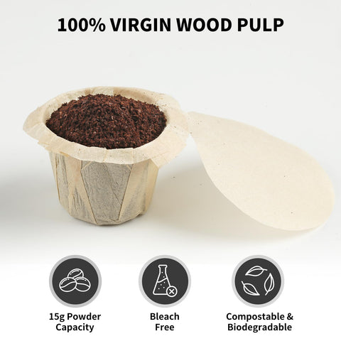 Fanativita unbleached paper filters for clean, flavorful brews.