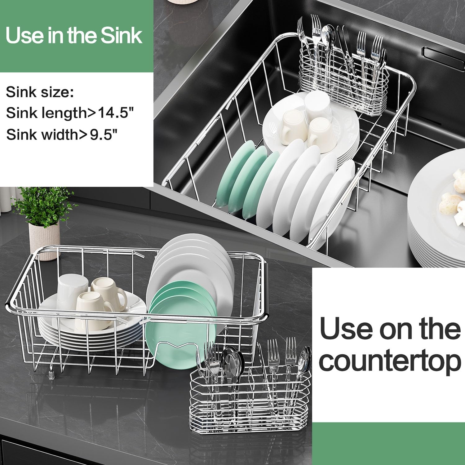 Fanbsy dish slots hold up to six dishes for efficient drying