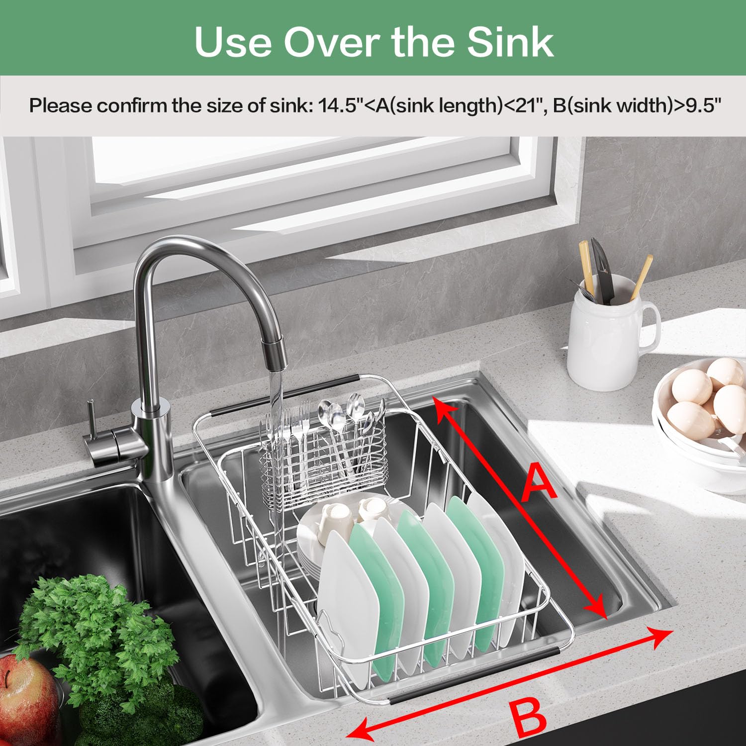 Fanbsy stainless steel silverware holder keeps utensils organized