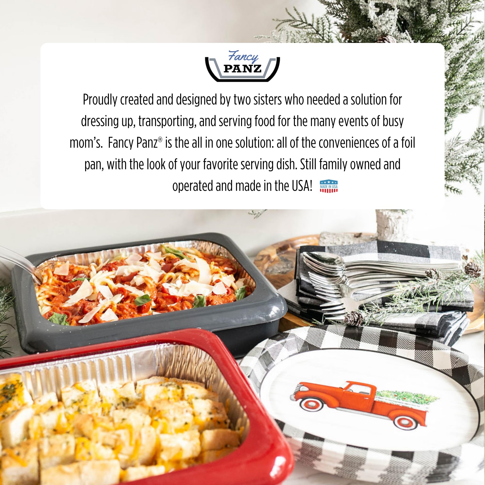 Fancy Panz portable serving tray ideal for tailgates and Easter parties