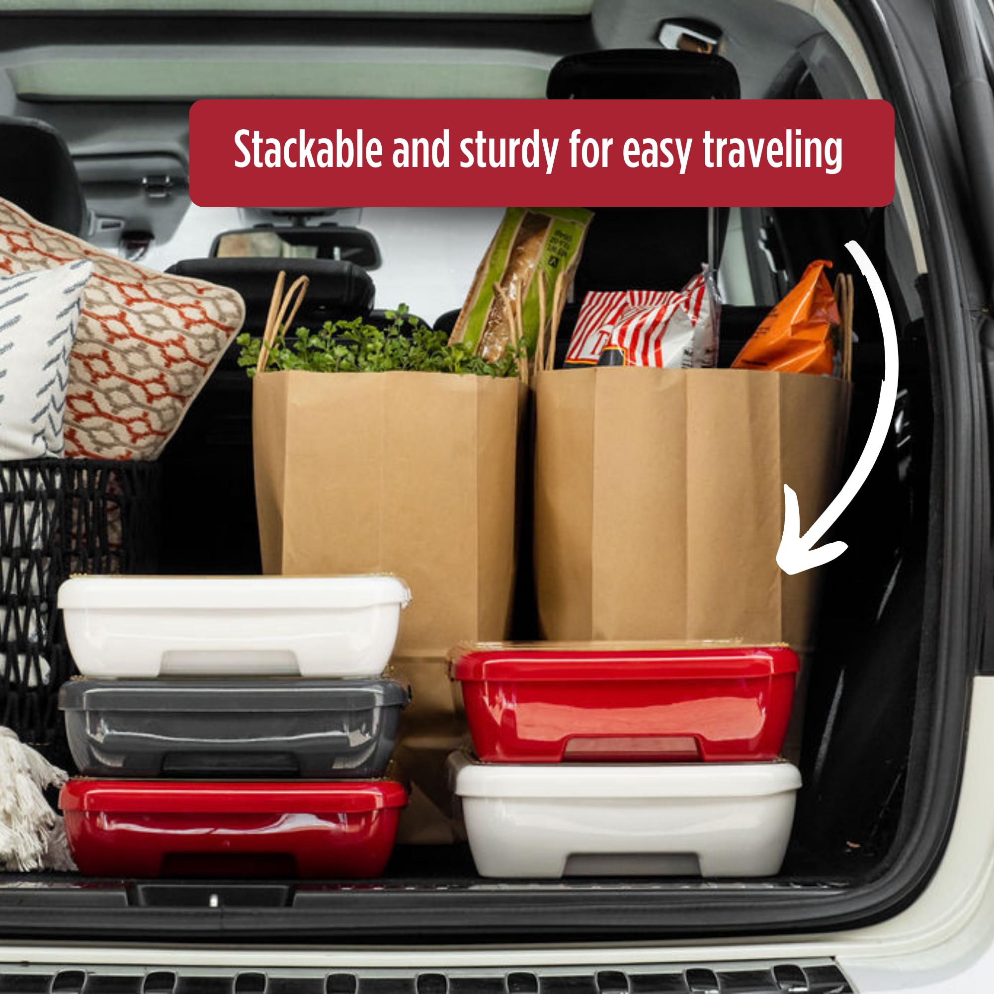 Fancy Panz sturdy, stackable design travels confidently to game days and gatherings