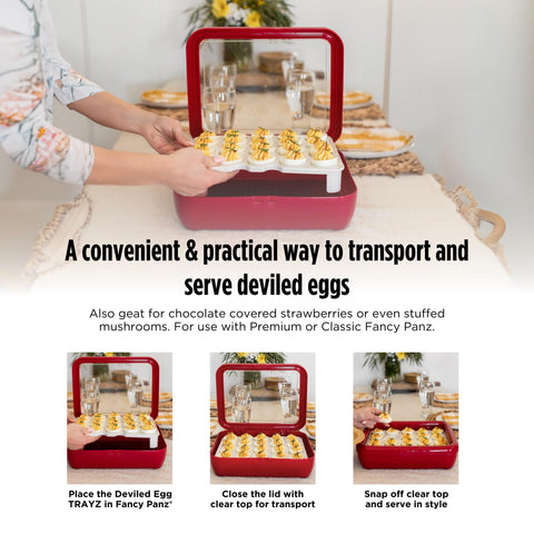 Fancy Panz tray fits Classic and Premium Elevated Tray for stylish serving