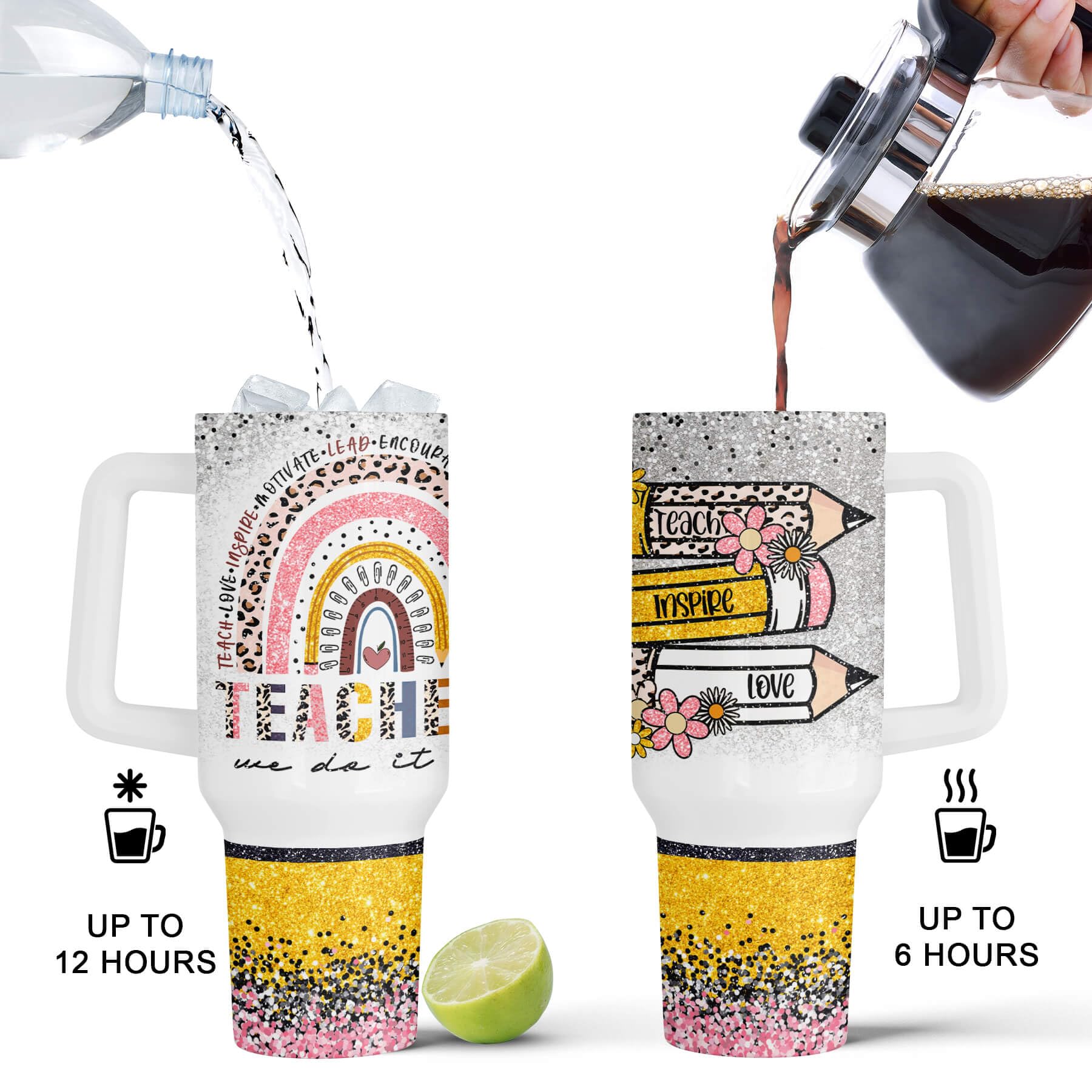 Perfect for coffee, tea, water, or lemonade on the go