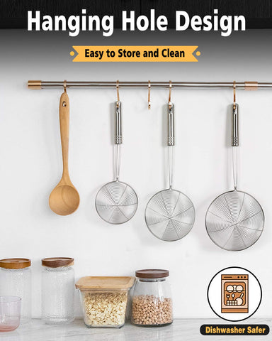 Fancymay spider strainer is dishwasher-safe for easy cleanup