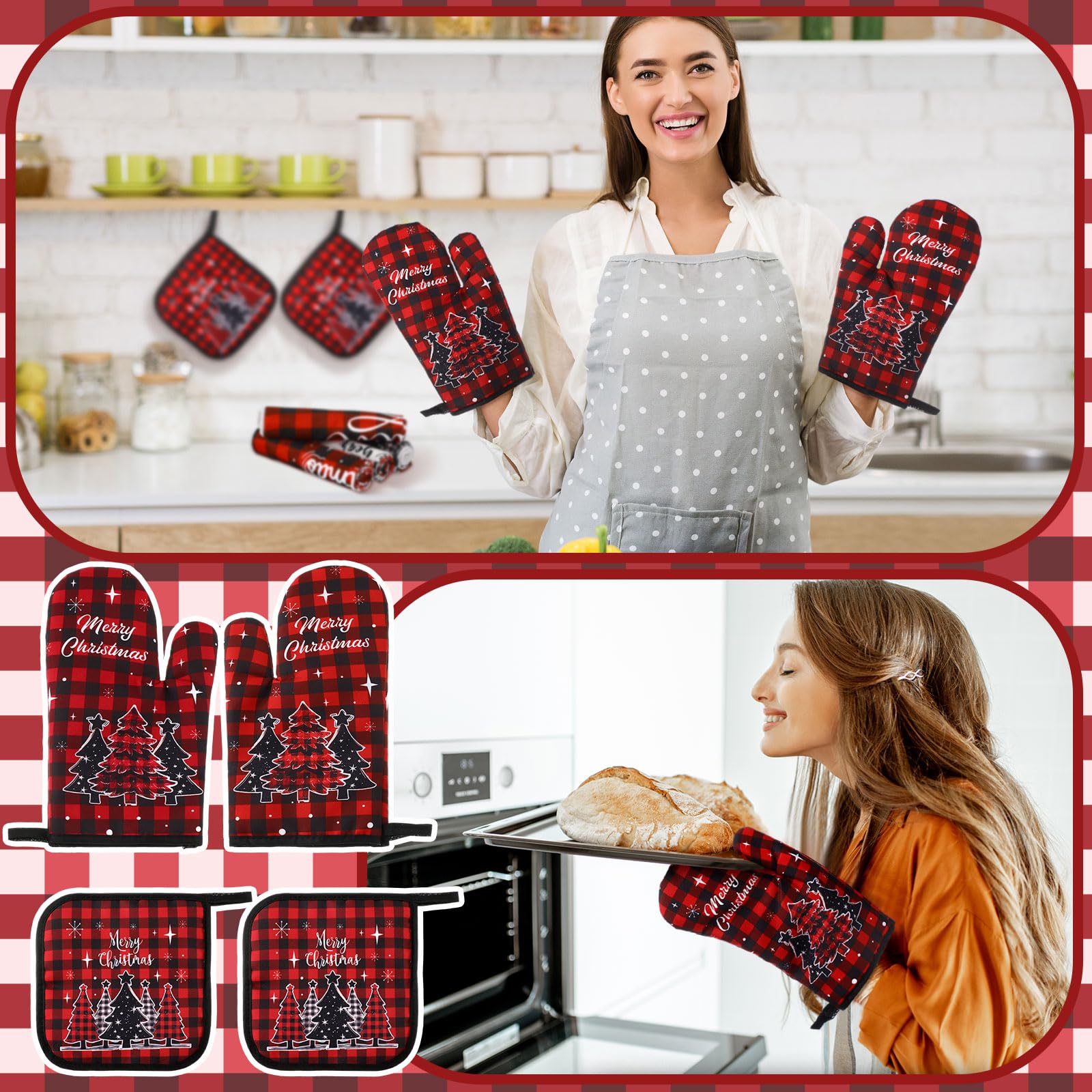 Fanfanwin Christmas floor mat 80x50 adds comfort and spill absorption