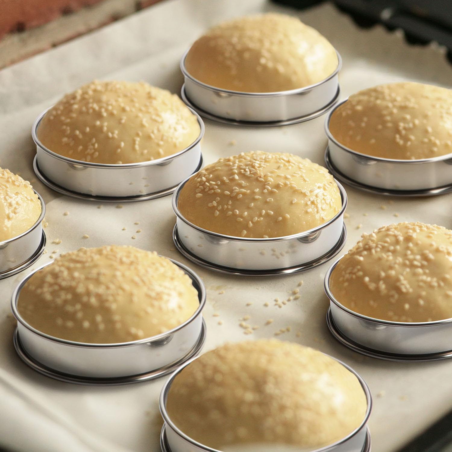 FANGSUN baking ring set 6 pcs provides versatile molds for many recipes
