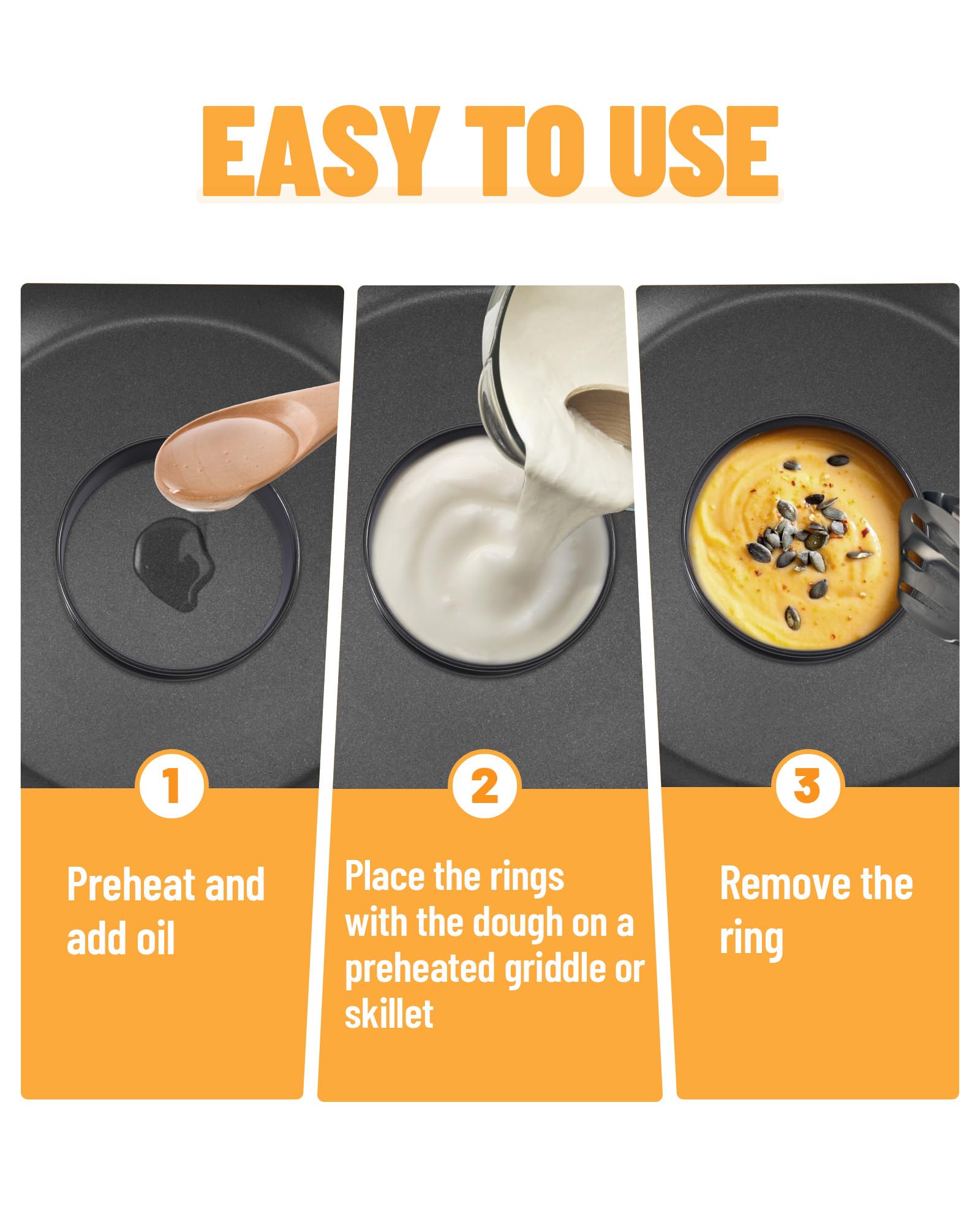 FANGSUN dishwasher safe ring for quick cleanup after baking