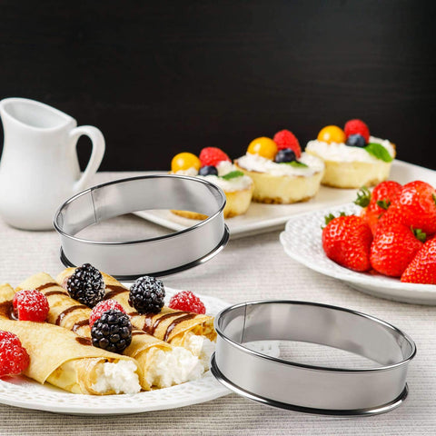 FANGSUN dishwasher-safe ring set for easy cleanup after baking