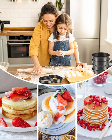 FANGSUN egg and mini dessert rings in a compact setup