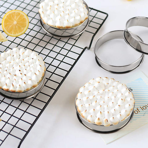 FANGSUN tart ring stainless steel with nonstick surface simplifies release