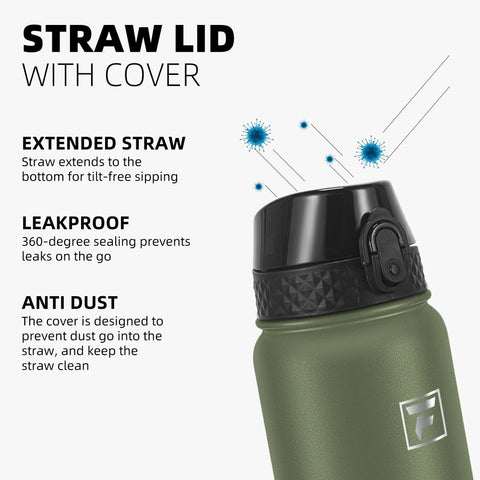 Fanhaw 18-8 stainless steel bottle preserves flavor and temperature on commutes.