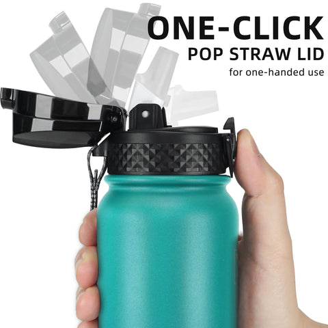 Fanhaw leakproof sports bottle in green blue prevents spills during workouts