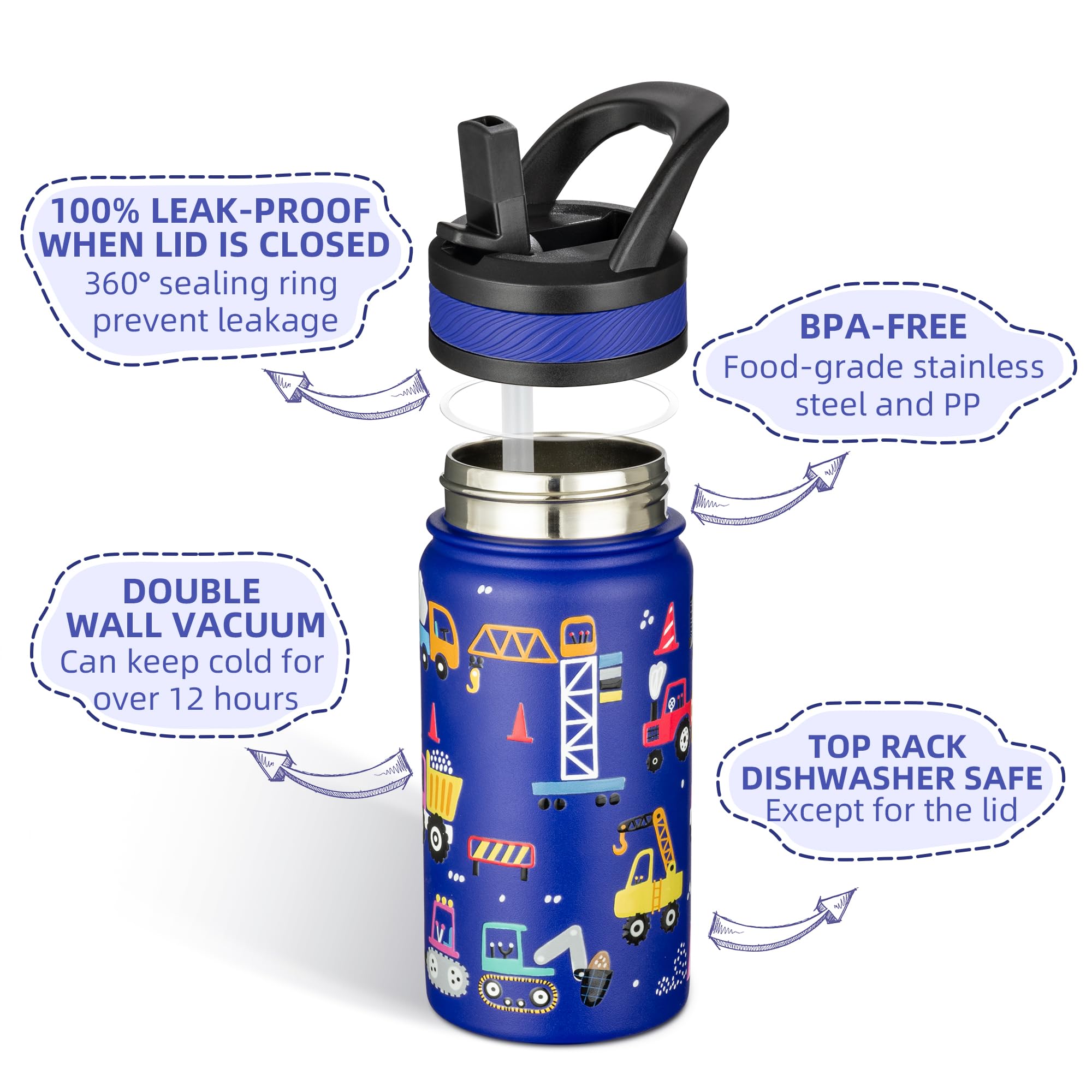 Fanhaw stainless steel double-wall bottle showing durable construction