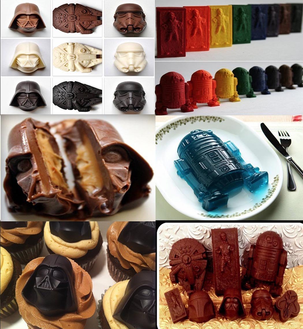 FantasyBear Star Wars mold chocolate—non-stick surface for clean, intricate shapes