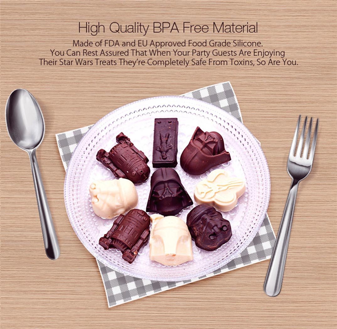 FantasyBear Star Wars mold soap—reusable silicone for decorative bath products