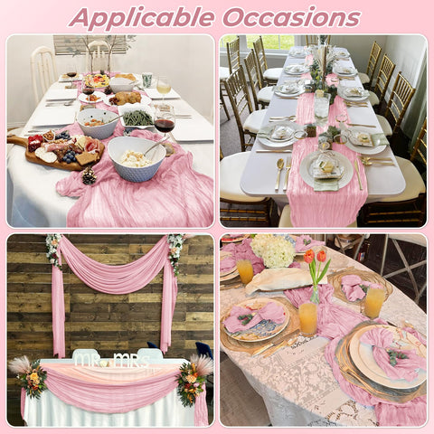 FANTEKE easy care instructions for cheesecloth table runners