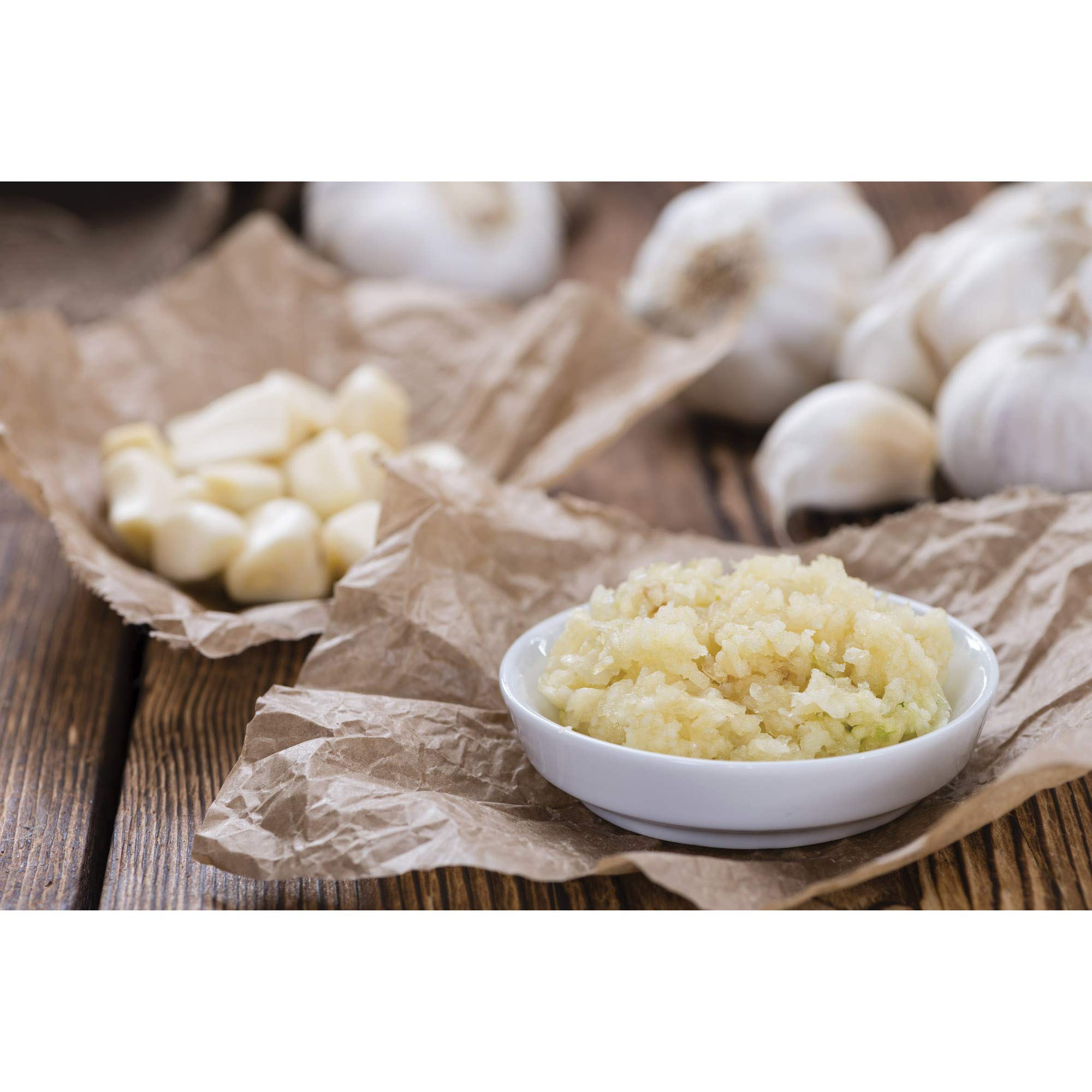 Fantes cleaning tool included beside garlic press for easy cleanup