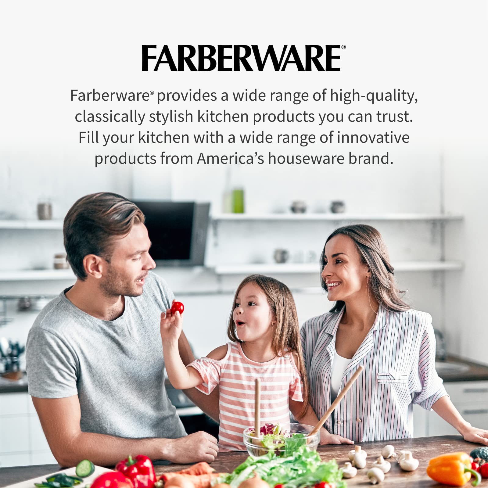 Farberware nylon construction protects nonstick cookware while mashing.