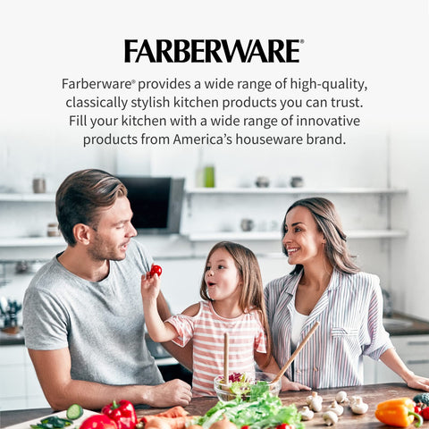 Farberware nylon construction protects nonstick cookware while mashing.