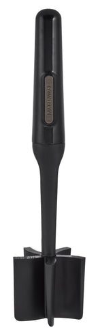 Farberware nylon meat masher with five blades breaks up ground meat in hot pans.