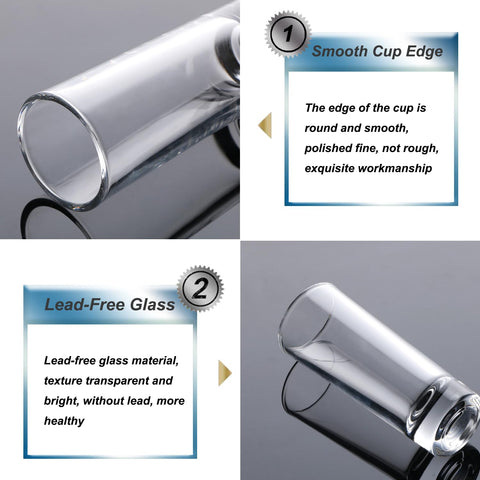 Farielyn-X 12-pack shot glasses ensure ample supply for entertaining guests.