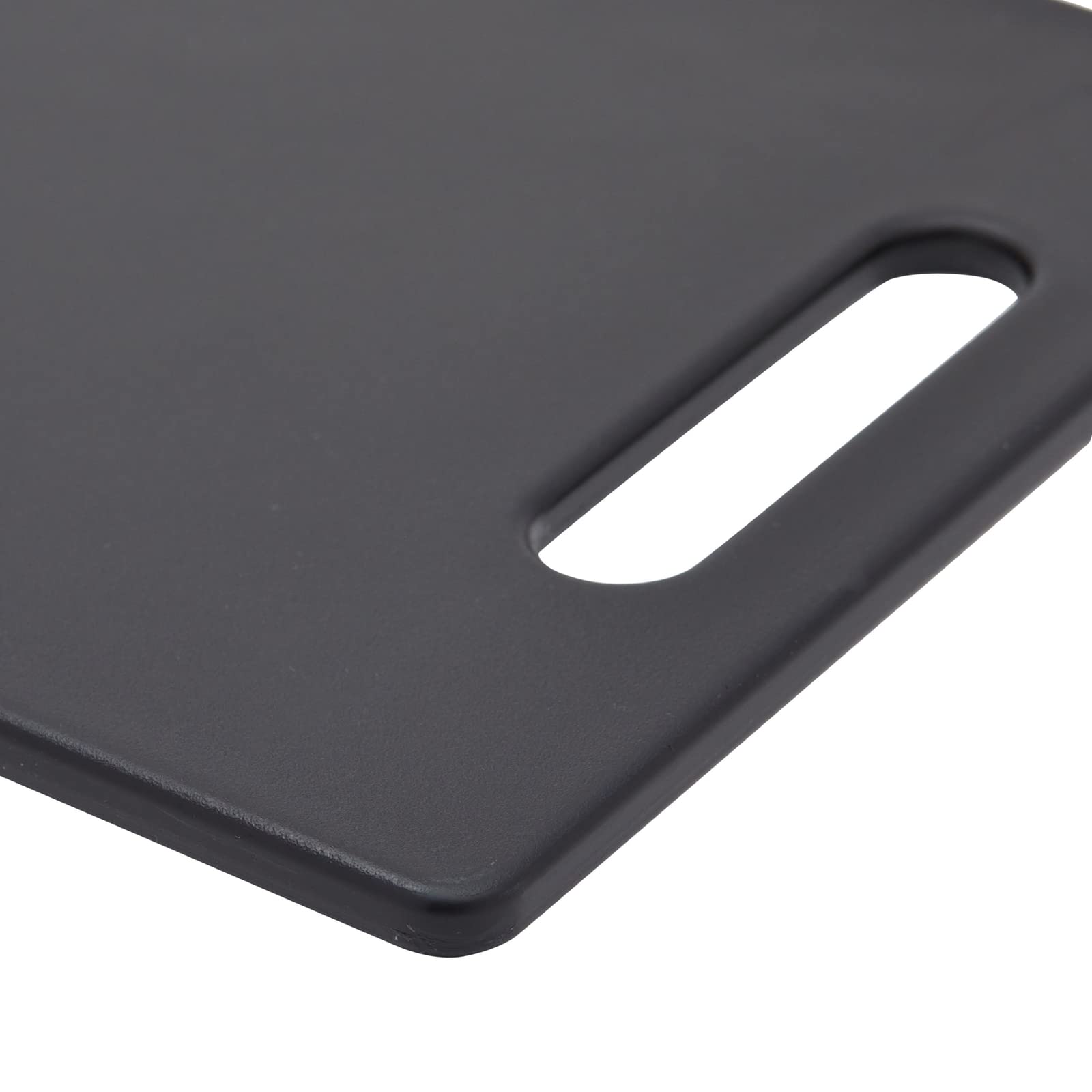 Farmlyn Creek black plastic cutting board ideal for bar prep and garnishes.