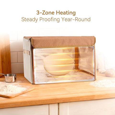 FarWalx bread proofer folding design demonstrated for space-saving storage.