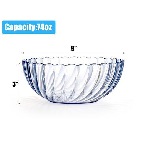 Fasmov 74oz capacity bowls enable generous servings for gatherings.