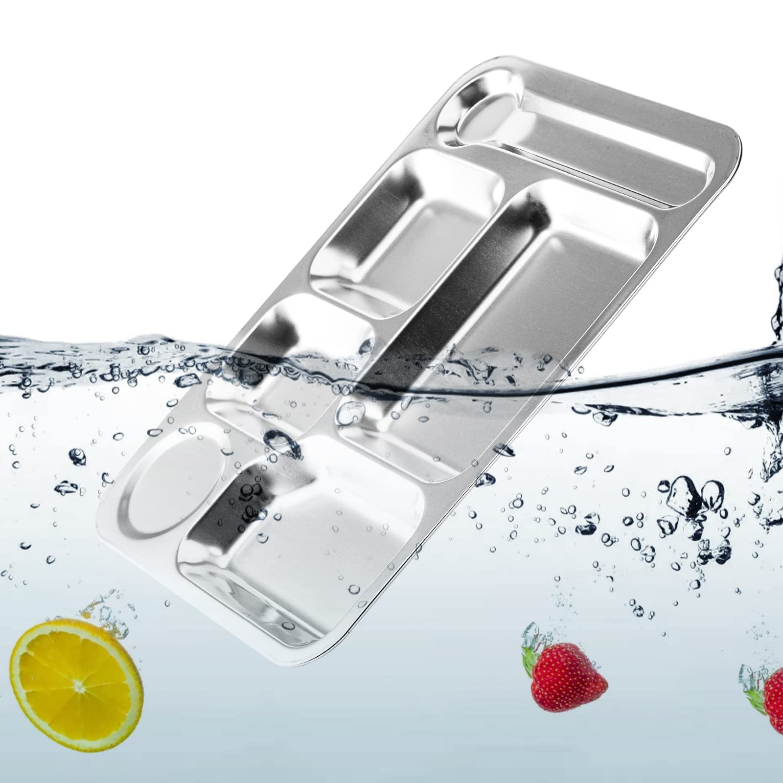 Fasmov dishwasher-safe stainless steel tray ready for cleaning