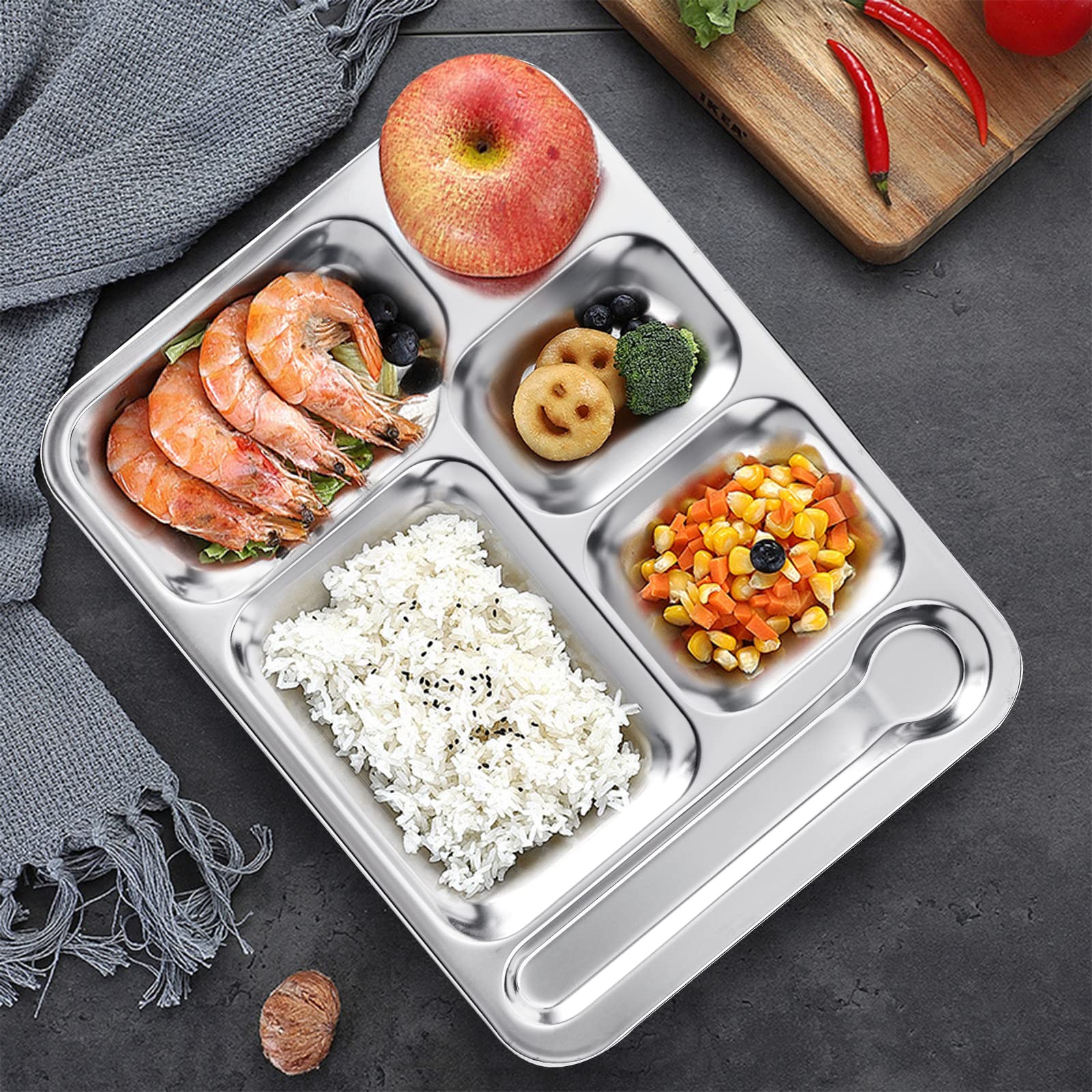 Fasmov portion-control dinner tray promoting balanced meal presentation
