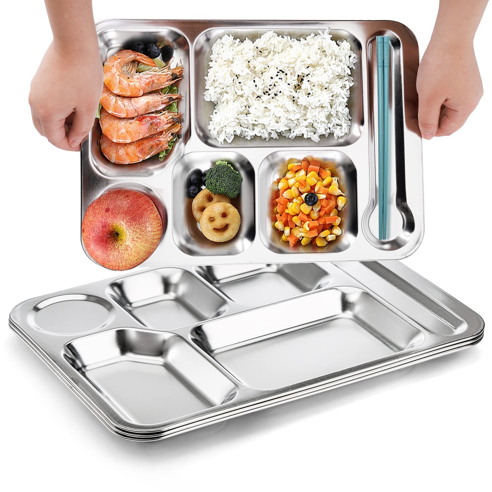 Fasmov stackable trays saving space in kitchen or pantry