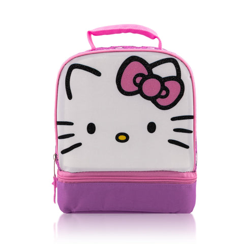 Fast Forward Hello Kitty lunch box with pink design and insulation for fresh meals.