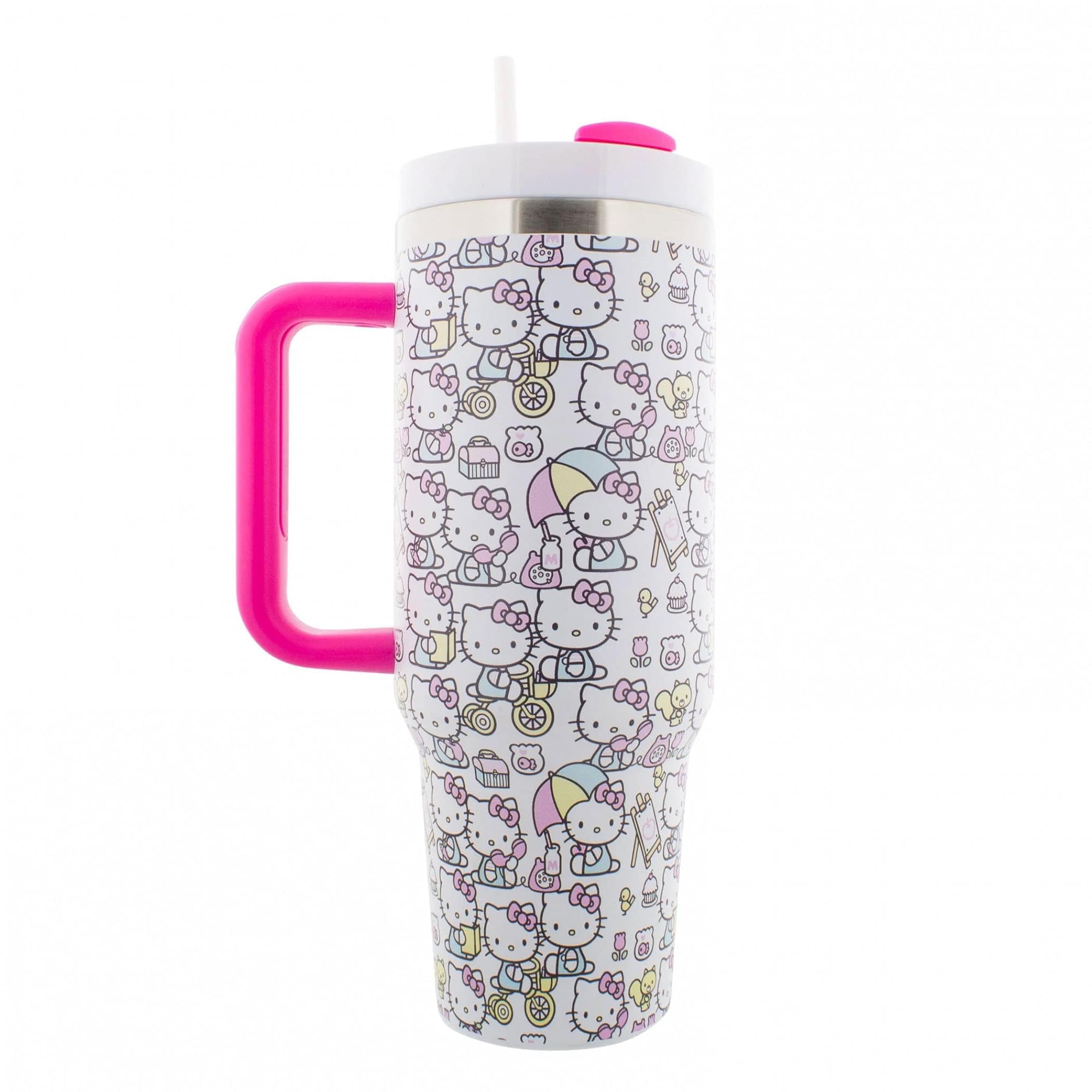 Fast Forward Hello Kitty 40oz tumbler design appeals to fans and collectors.