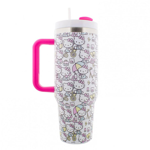 Fast Forward Hello Kitty 40oz tumbler design appeals to fans and collectors.