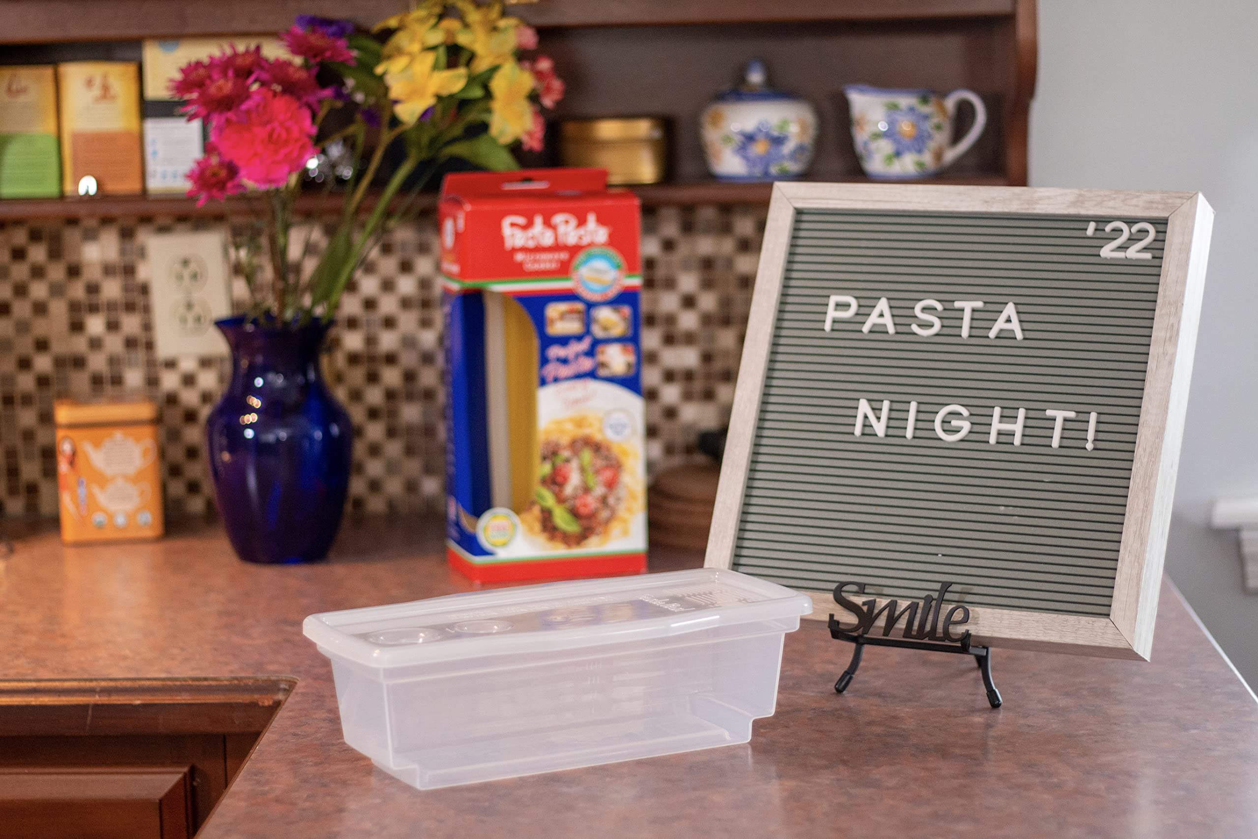 Compact Fasta Pasta design stored on a kitchen shelf