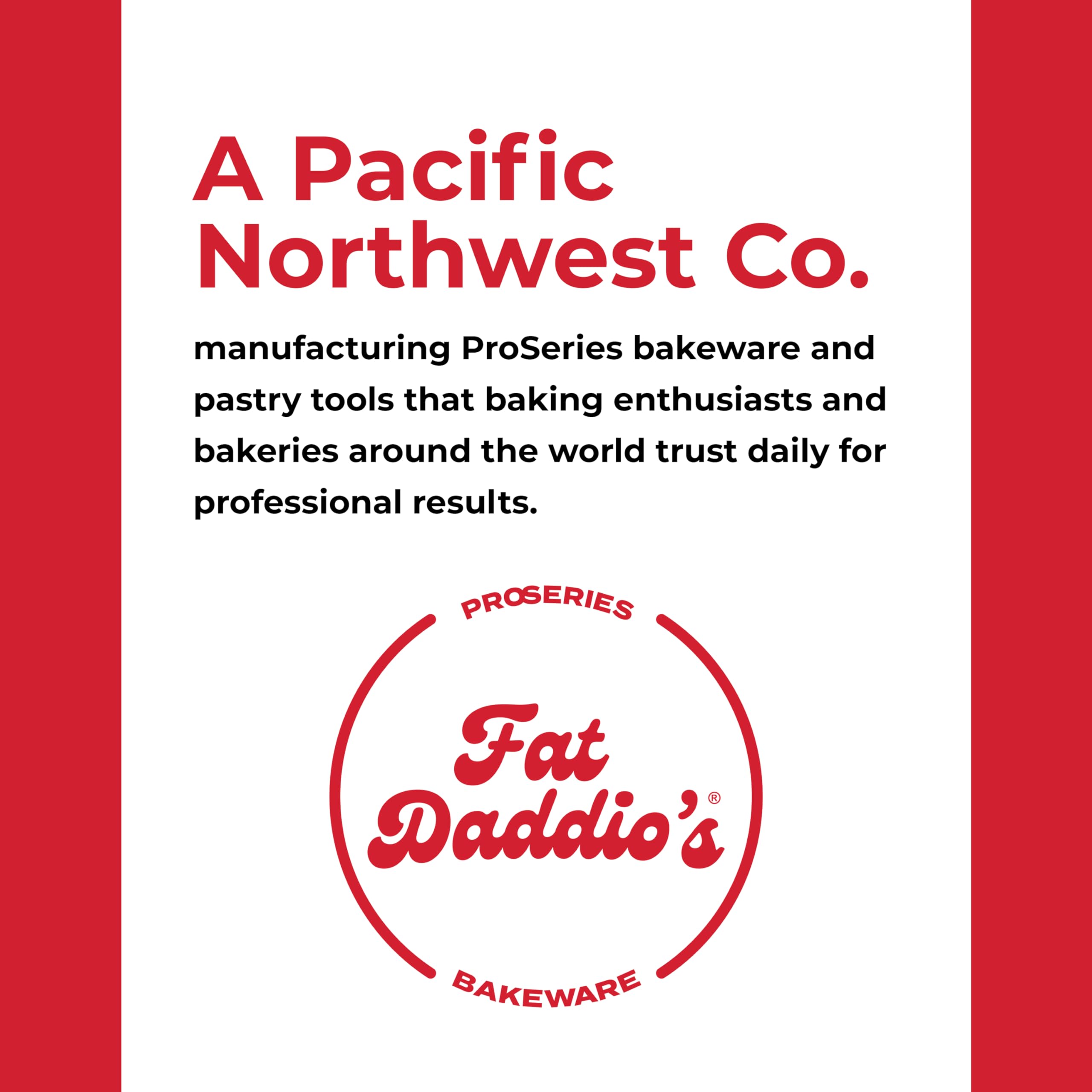 Fat Daddio's 9x3 easy-release design aids quick cleanup after baking.
