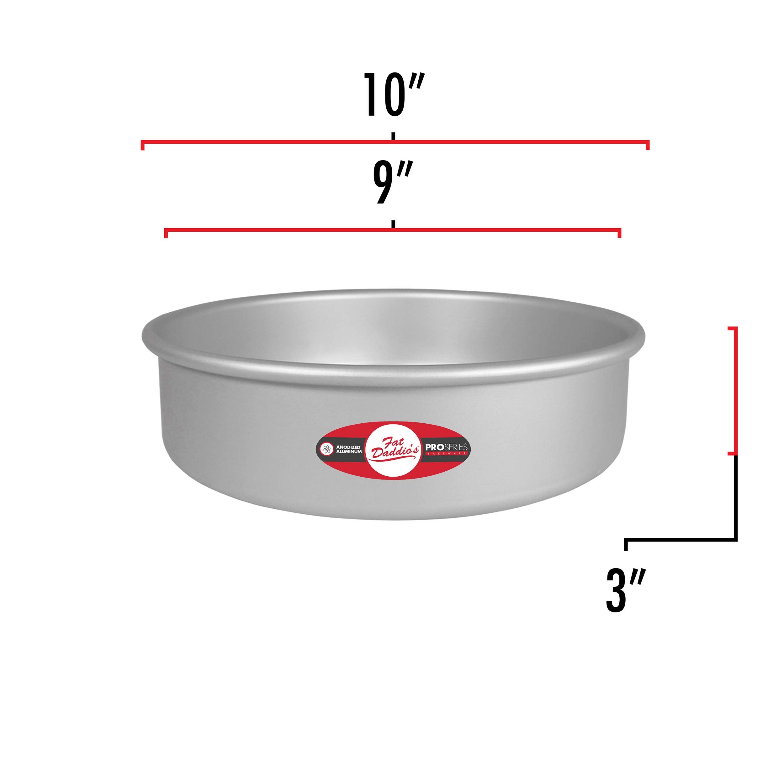 Fat Daddio's pan with solid bottom supports safe release and even cooking.