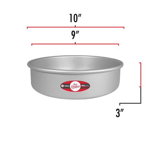 Fat Daddio's pan with solid bottom supports safe release and even cooking.