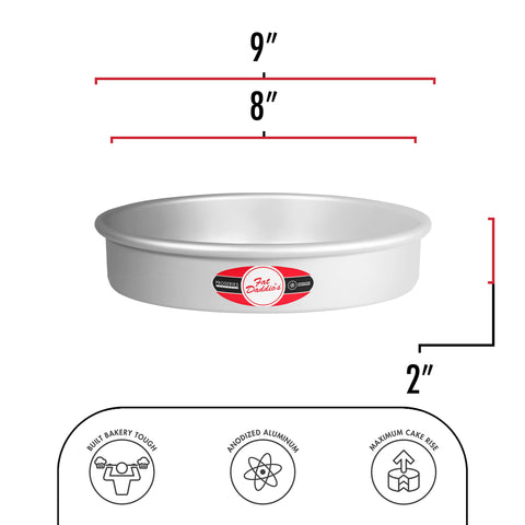 Citrus-safe anodized aluminum Fat Daddio's bakeware prevents flavor transfer