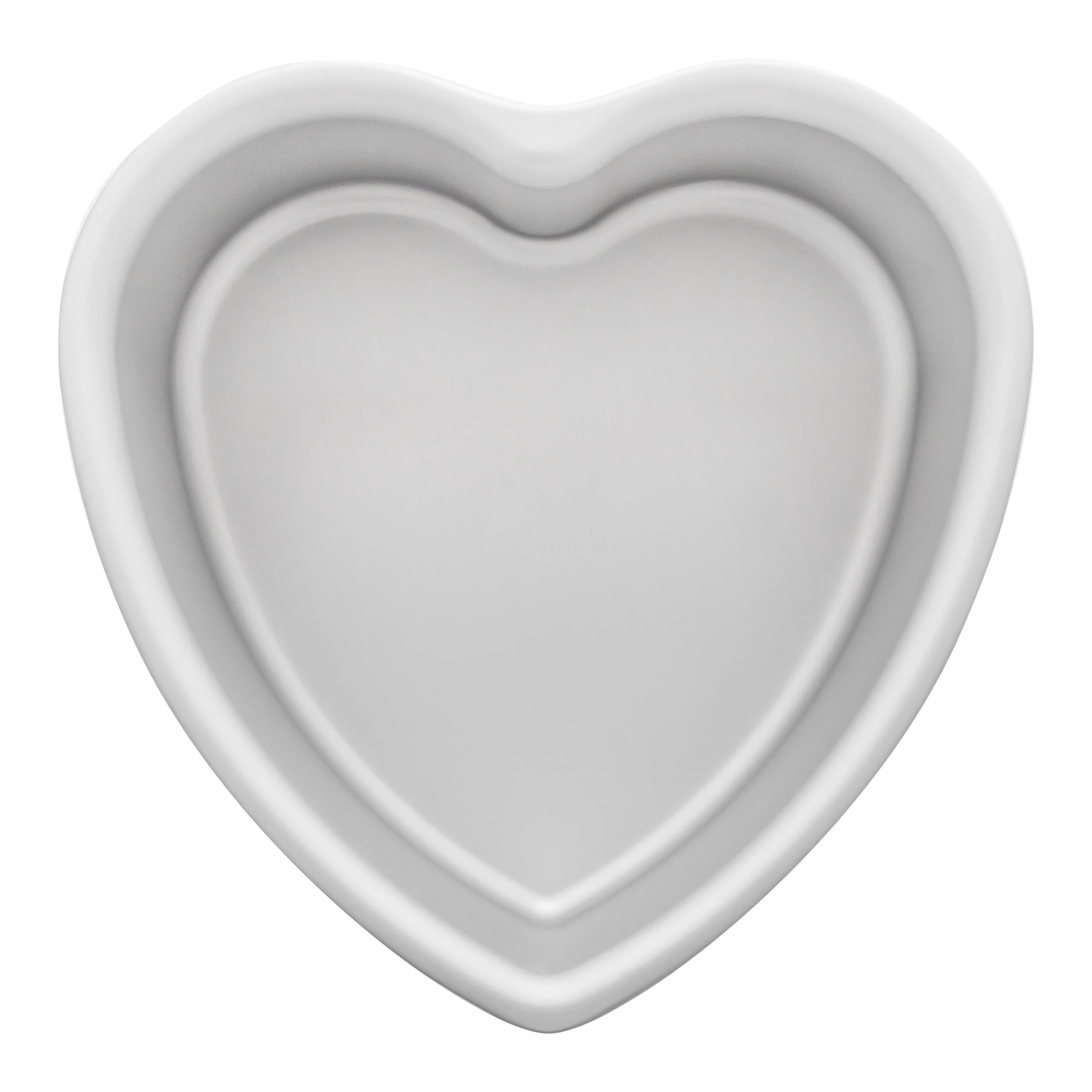 Fat Daddio's PHT-83 heart cake pan top view for even baking