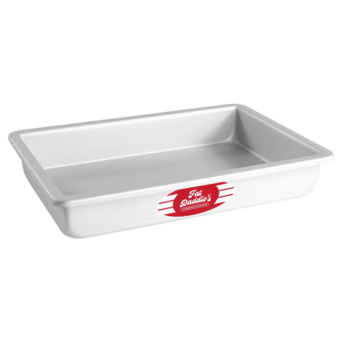 Fat Daddio's POB-7112 sheet cake pan top view showing easy release.
