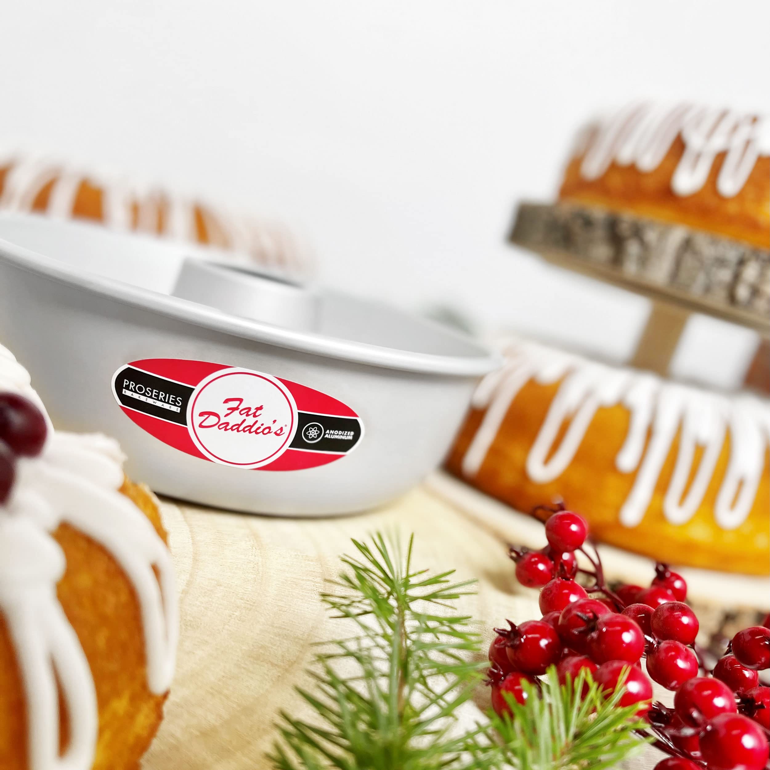 Durable Fat Daddio's RMP-9 anodized pan built for daily use in busy kitchens.