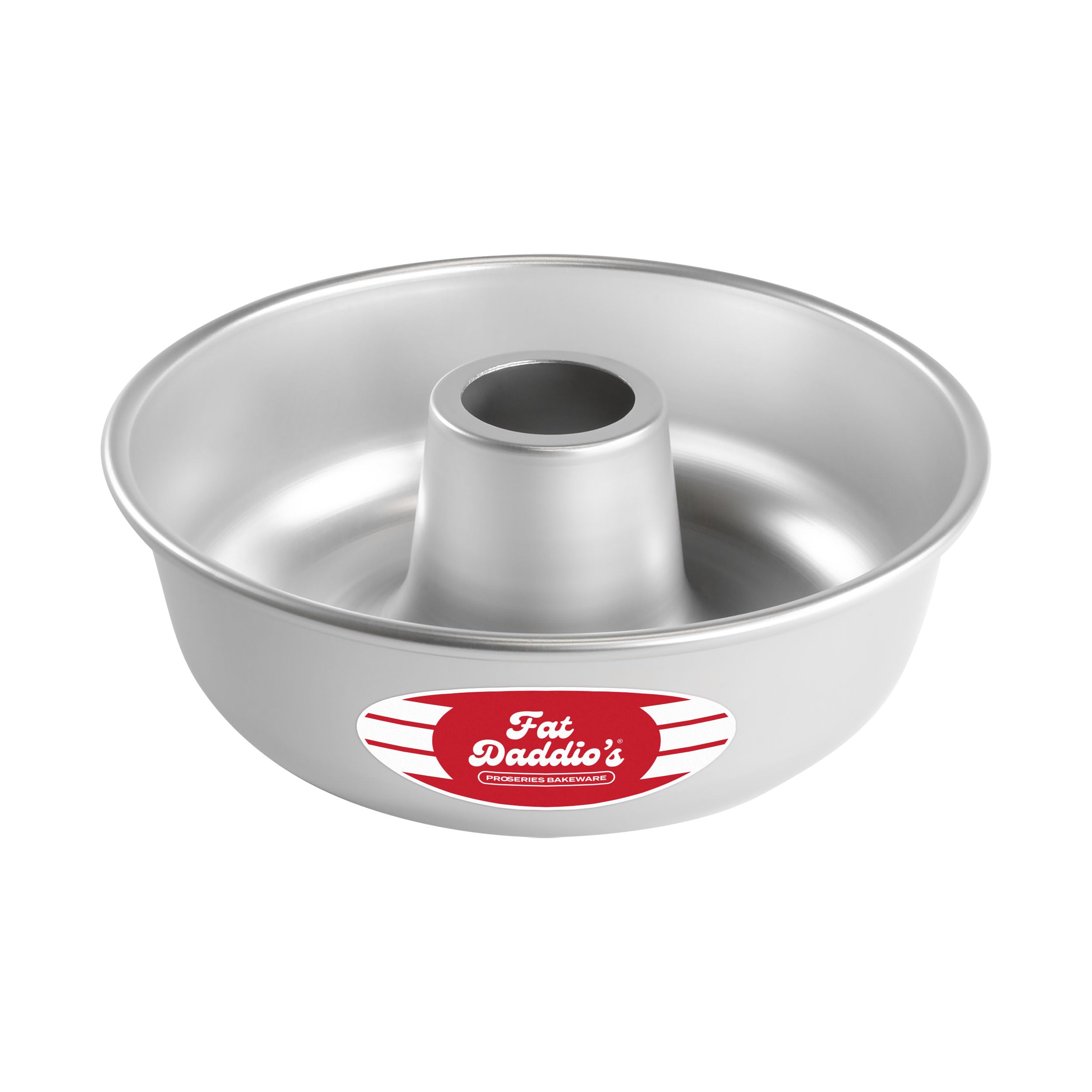 Fat Daddio's RMP-9 anodized ring mold pan demonstrates even heat performance for consistent baking.