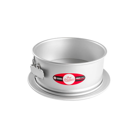Fat Daddio's round springform pan with 3-inch high walls for tall cheesecakes.