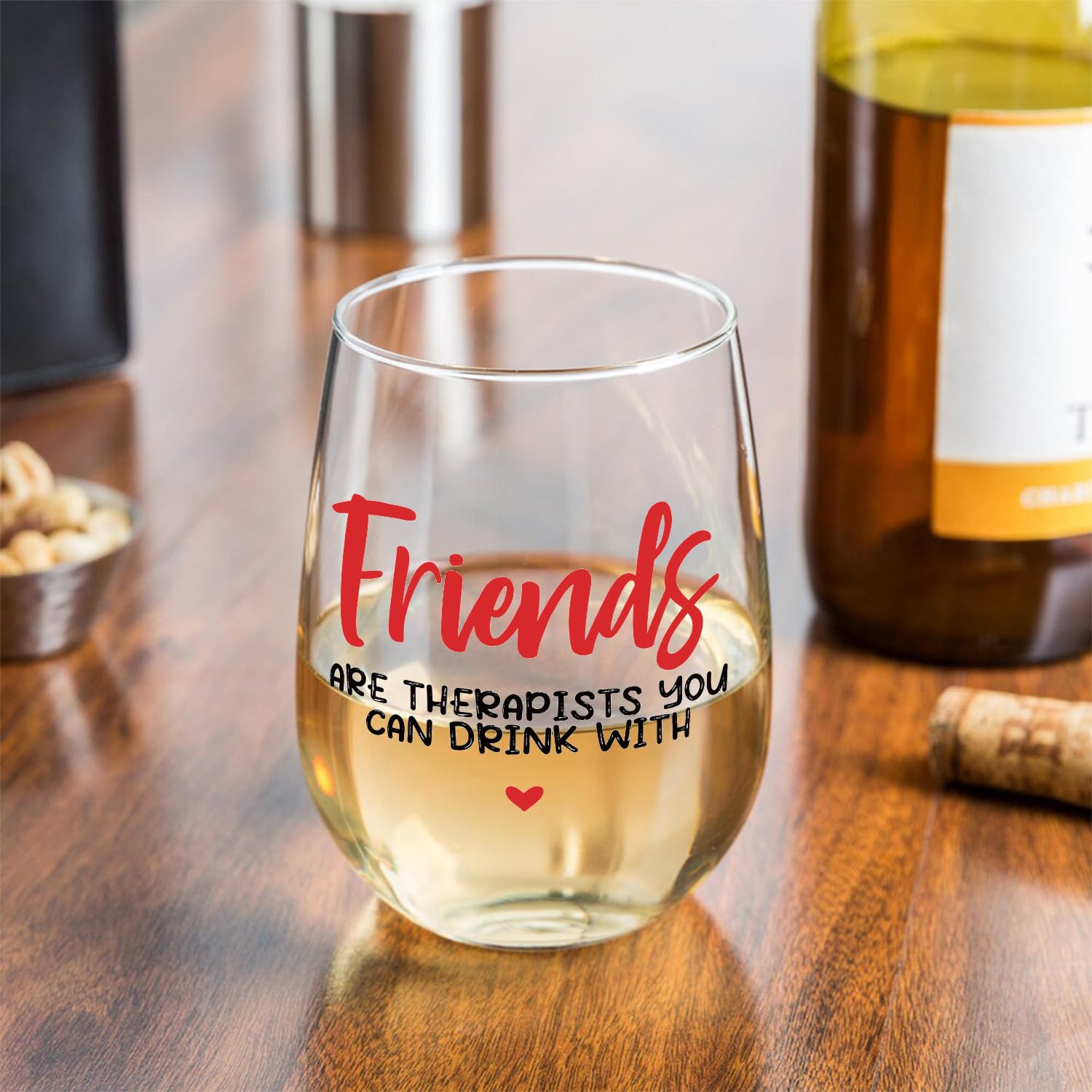 Fatbaby BFF gift wine glass, perfect for birthdays and holidays.