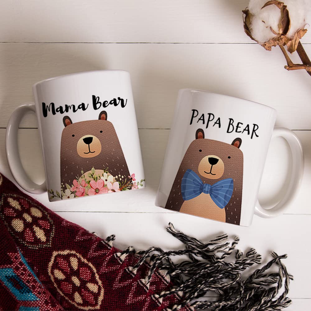 Fatbaby Papa Bear mug with comfortable handle for easy morning sipping.