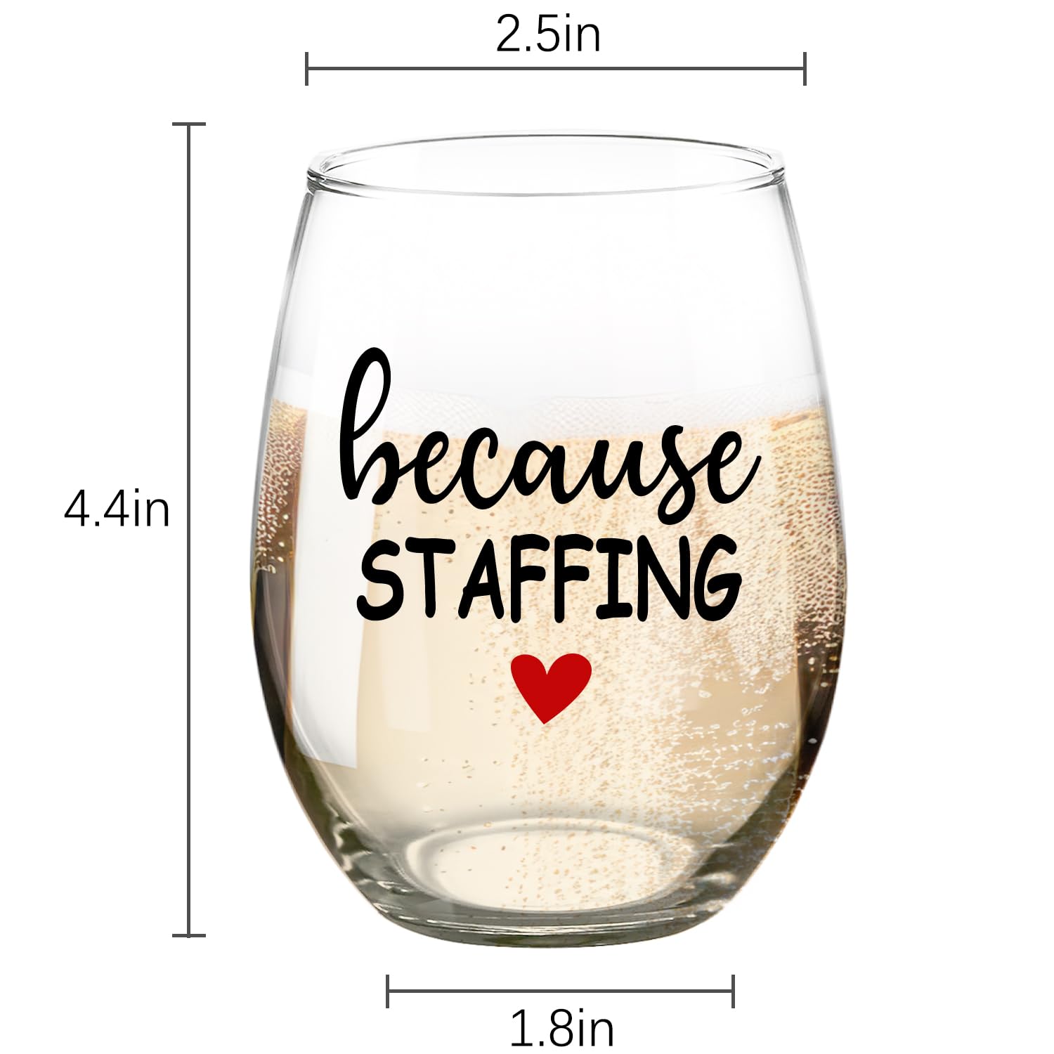 Fatbaby stemless wine glass package label close-up demonstrates gift-ready packaging