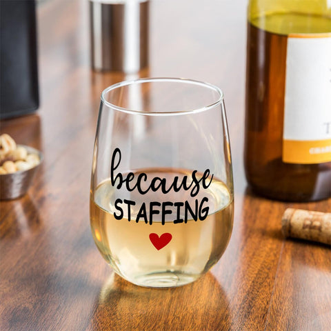 Fatbaby stemless wine glass top view highlighting smooth surface for sipping