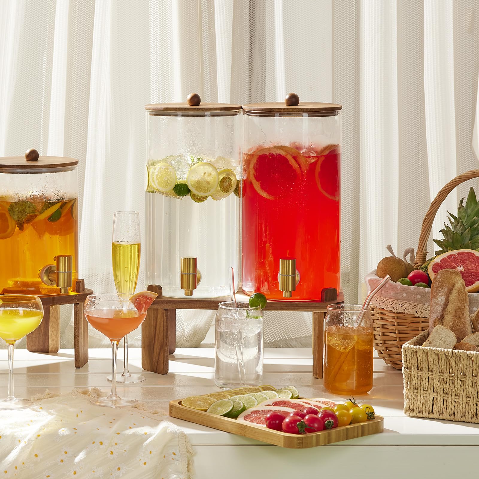 FavorFlavor 1.5-gallon capacity dispenser ready for parties