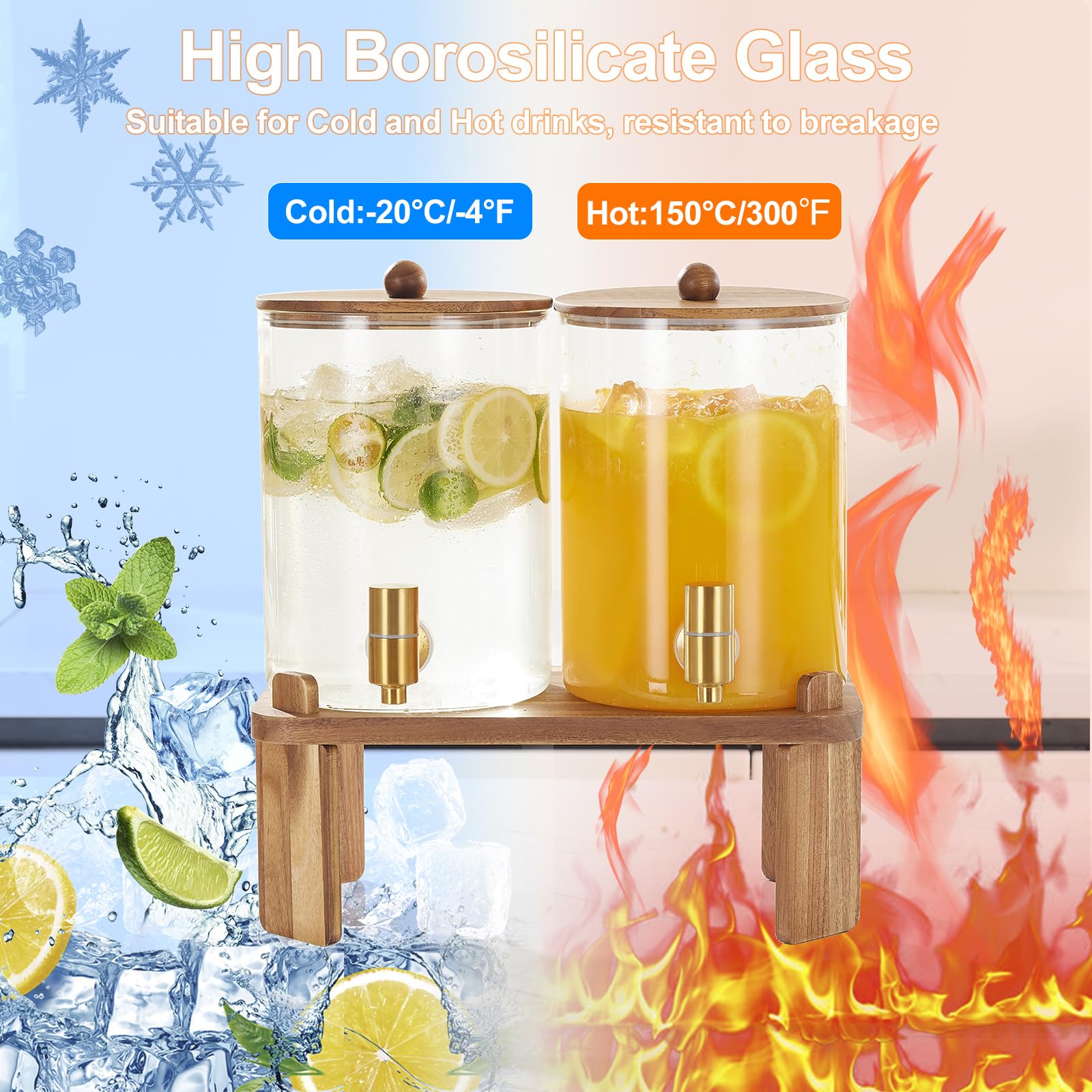 FavorFlavor ready-to-serve lemonade, juice or tea party display